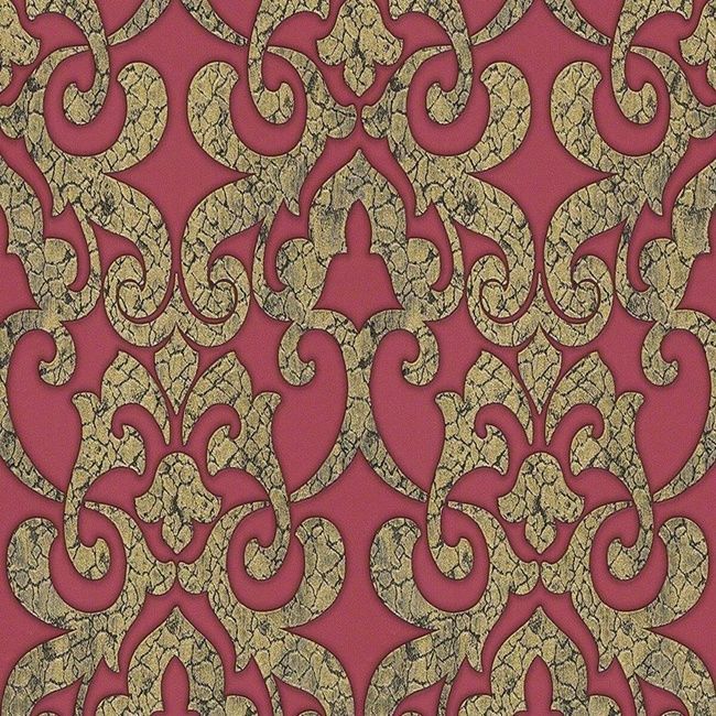Обои виниловые на флизелиновой основе AS Creation Hermitage 9 красный 0,53 х 10,05м (94342-1)