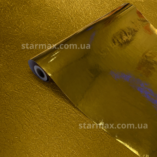 Самоклейка декоративна Hongda Метал золотистий глянець 0,45 х 1м (2030), Золотий, Золотий