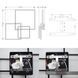 Керована світлодіодна люстра COCO 120W 3S-SMART-750x750x142-BLACK-220-IP20, Білий