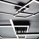 Керована світлодіодна люстра COCO 120W 3S-SMART-750x750x142-BLACK-220-IP20, Білий