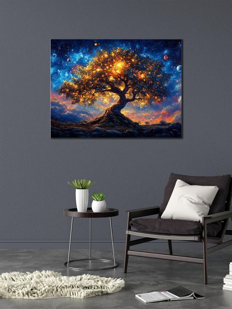 Картина на холсте МАKO " Космическое дерево " 50x70 см MK10529_5070