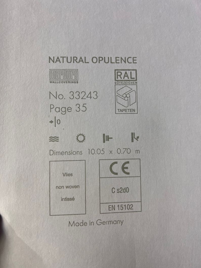 Шпалери вінілові на флізеліновій основі Marburg Natural Opulence світло-коричневий 0,70 х 10,05м (33243),
