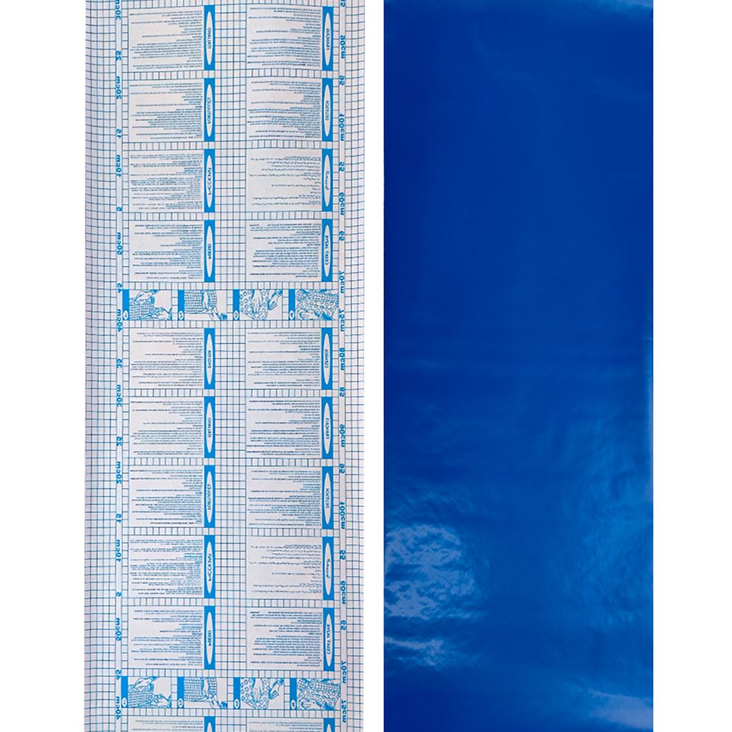 Самоклеющаяся декоративная пленка синяя 0,45Х10М (7020), Синий, Голубой