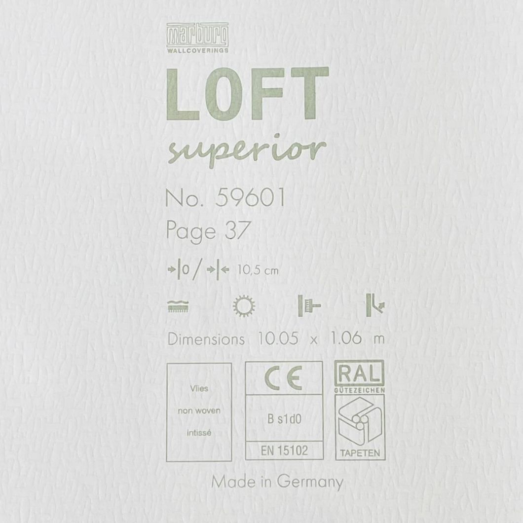 Обои виниловые на флизелиновой основе Marburg Loft Superior серый 1,06 х 10,05м (59601)