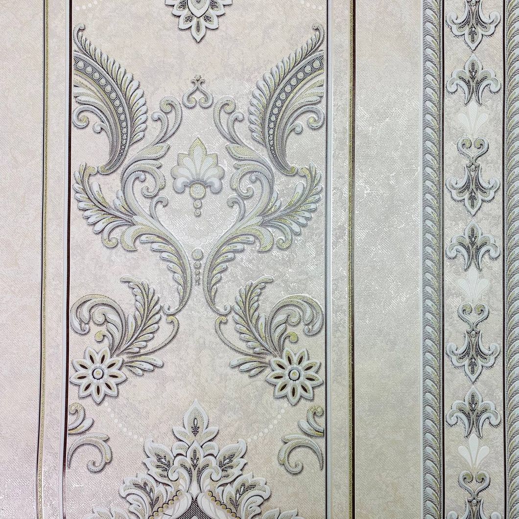 Шпалери вінілові на паперовій основі Слов'янські шпалери Comfort В58,4 Елеонора2 бежевий 0,53 х 10,05м (9441-05)