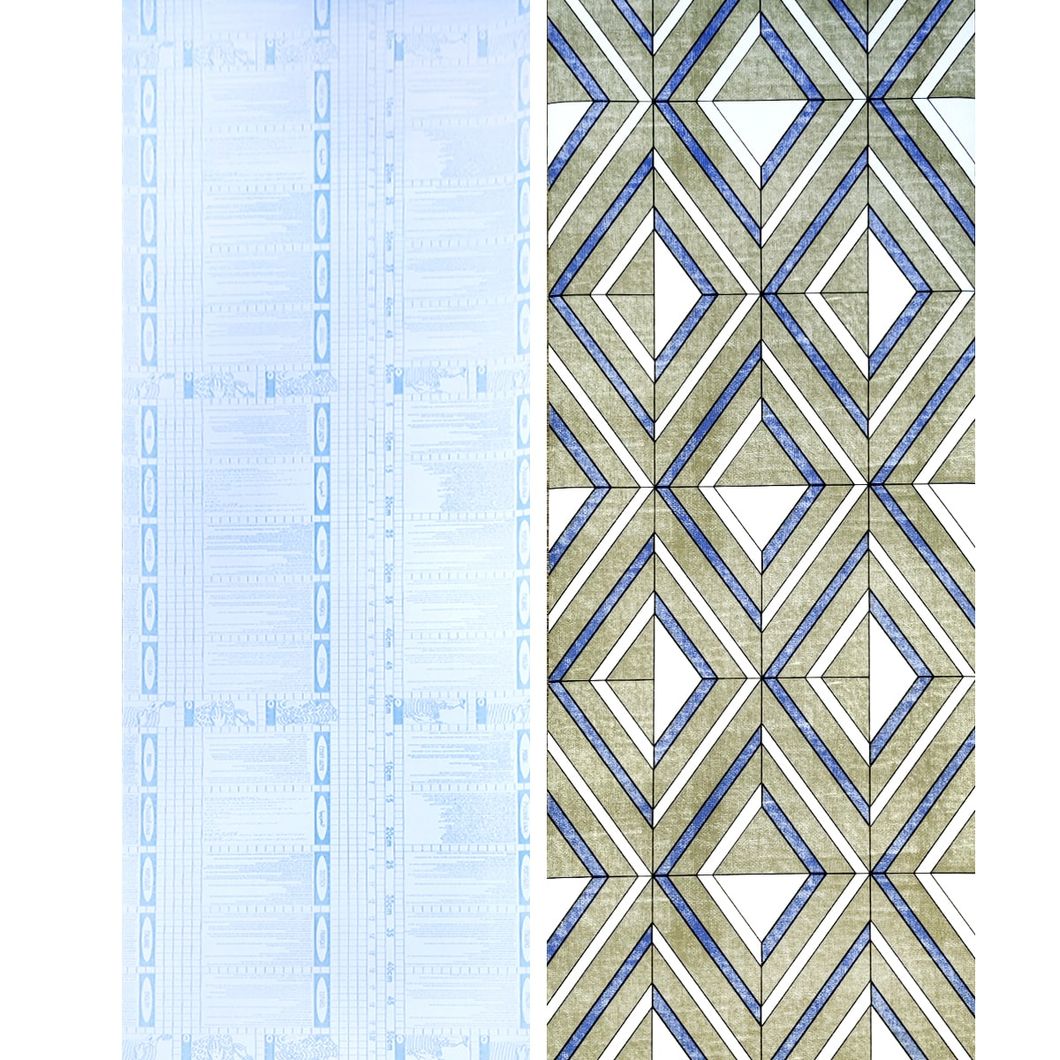 Самоклеюча декоративна плівка василькові ромби 0,45Х10М (KN-X0048-3), Серый, Сірий