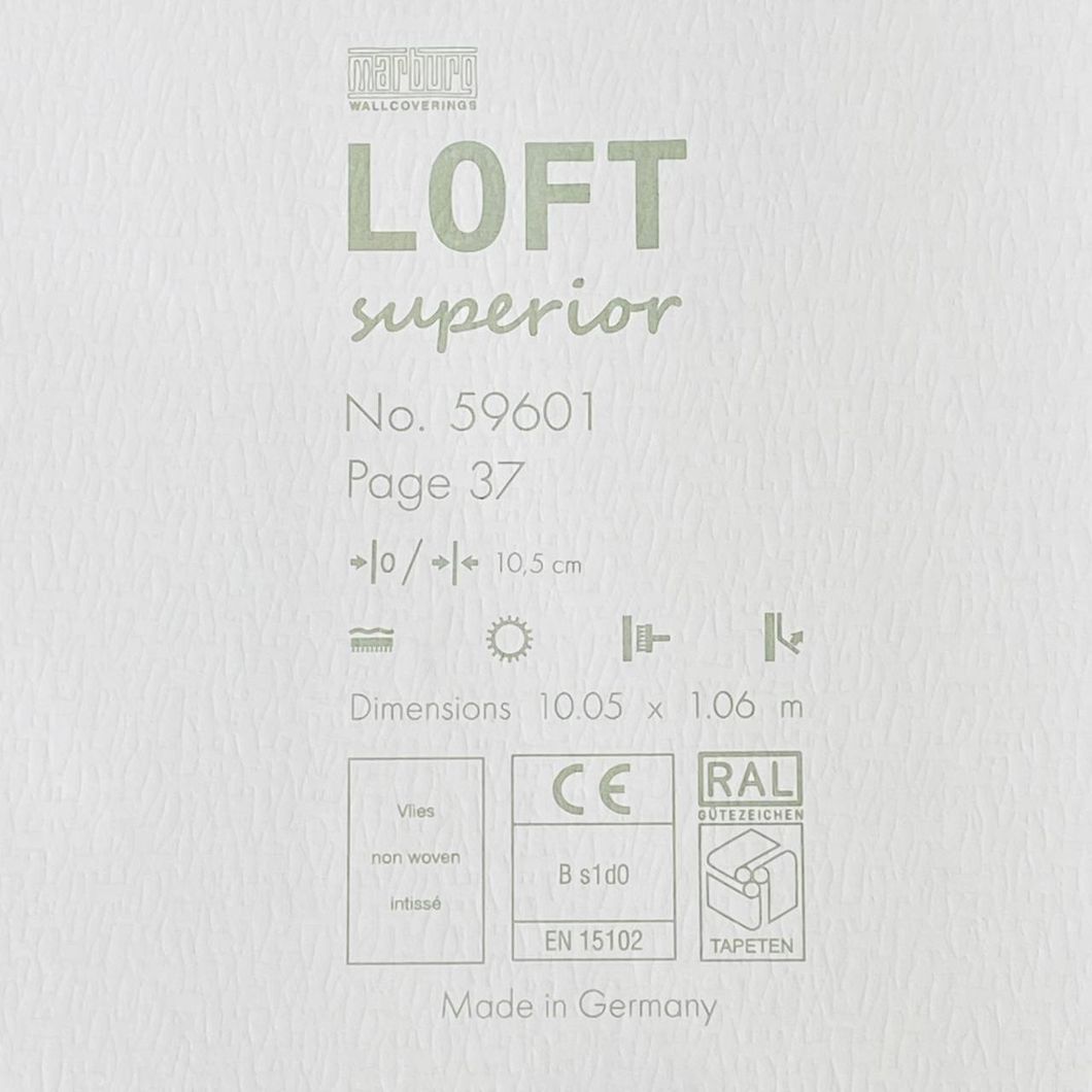 Шпалери вінілові на флізеліновій основі Marburg Loft Superior сірий 1,06 х 10,05м (59601)