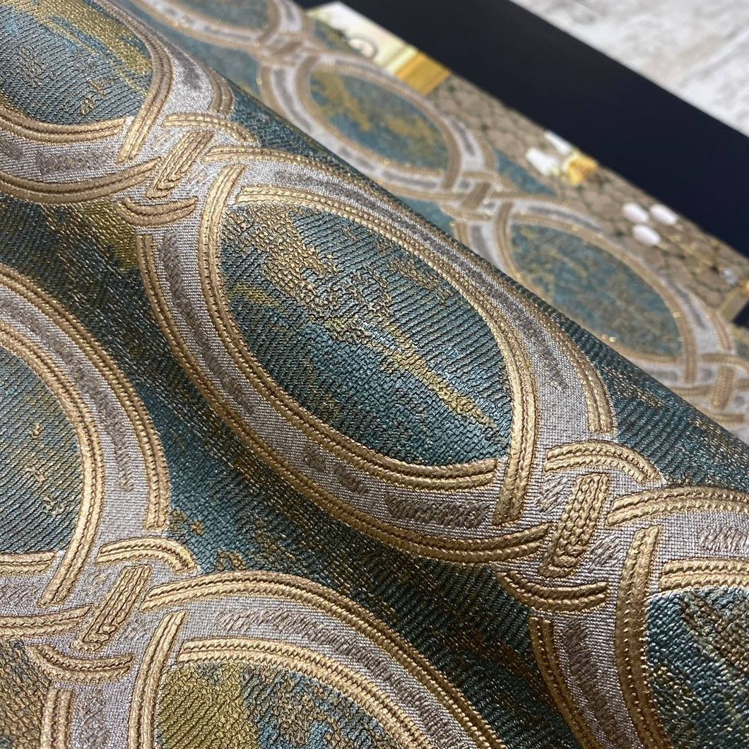 Шпалери вінілові на флізеліновій основі зелений AdaWall Seven 1,06 х 10,05м (7808-4)