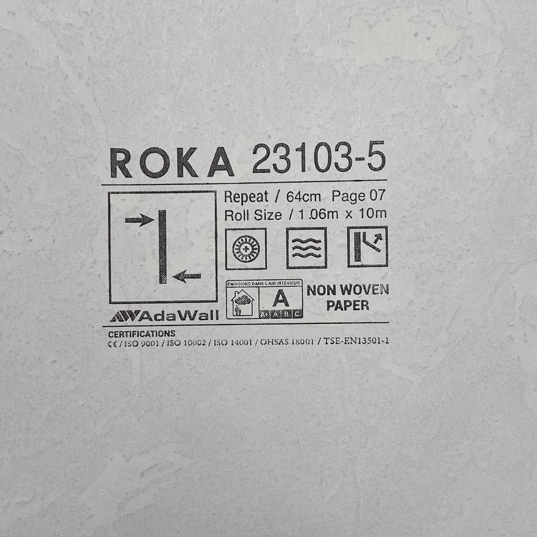 Шпалери вінілові на флізеліновій основі чорний Roka AdaWall 1,06 х 10м (23103-5)