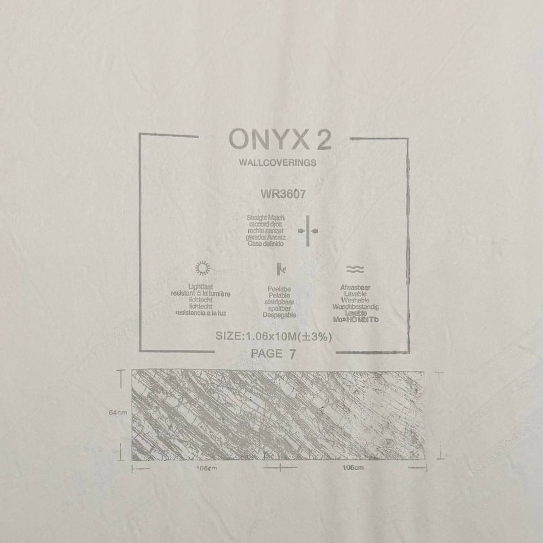 Обои виниловые на флизелиновой основе Erismann Onyx2 серый 1,06 х 10,05м (WR3607)