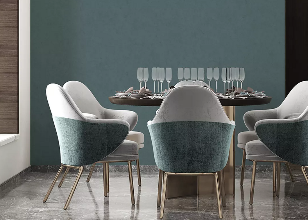 Шпалери вінілові на флізеліновій основі бірюзові DU&KA Lifestyle Style 1,06 х 10,05м (23833-3)