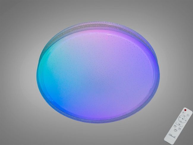 Люстра стельова Diasha Смарт біла RGB 70 Вт 12 м2, I-LINK додаток