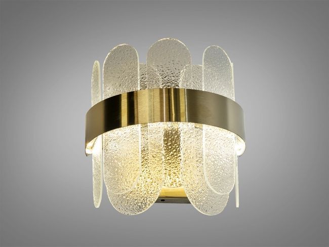 Настінний світильник 803 золото LED 16Вт кришталевий