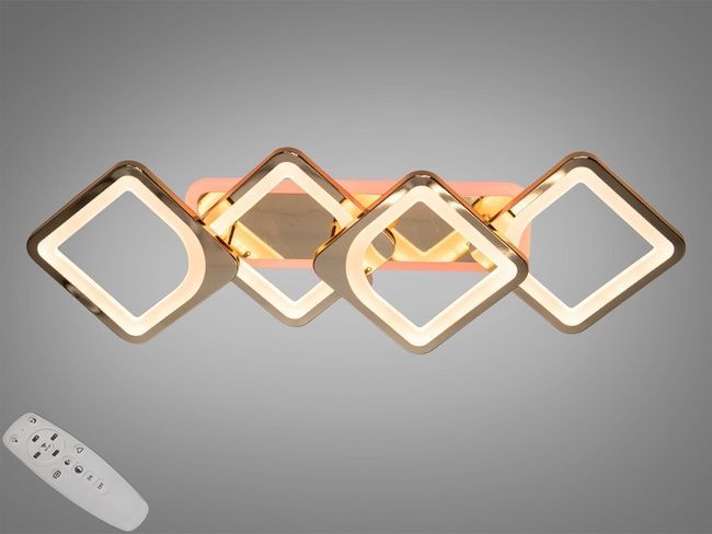 Потолочная люстра с диммером и LED подсветкой, 72W
