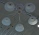 Люстра 5 ламп білі матові плафони у вітальню, спальню (N3535/5), Білий, Білий