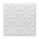 Панель стінова самоклеюча декоративна 3D зірки білий 700х700х8мм (116), Білий, Білий