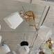 Люстра 2 лампи білі у вітальню, спальню в класичному стилі (A3064/2 FG), Золотий, Золотий