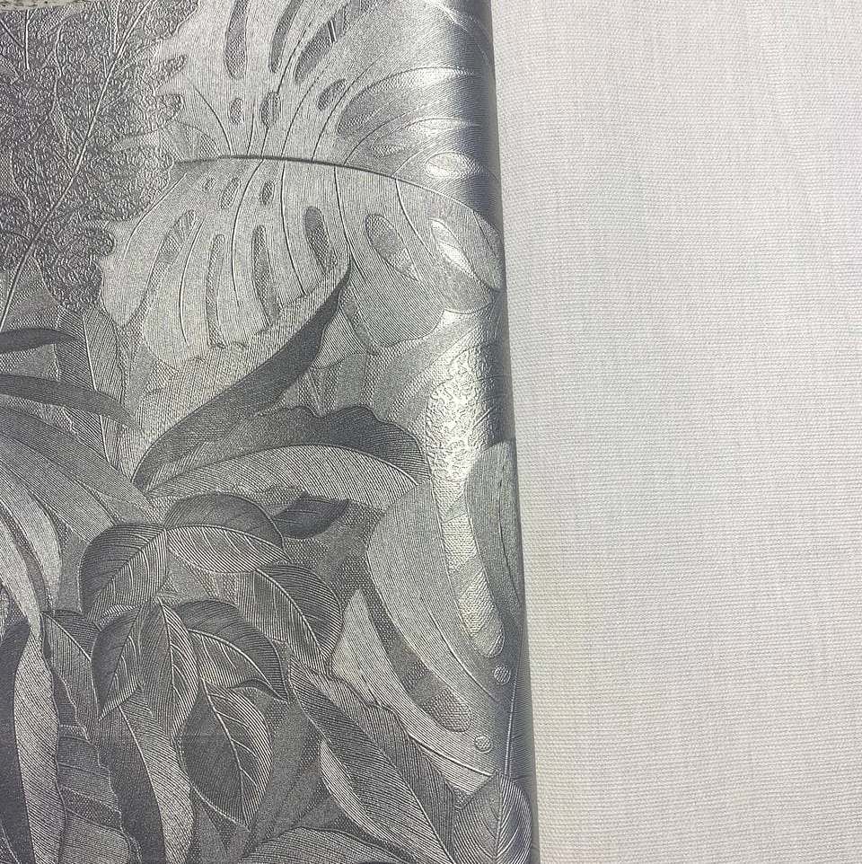 Обои виниловые на флизелиновой основе Marburg Botanica светло-серый 1,06 х 10,05м (33025)