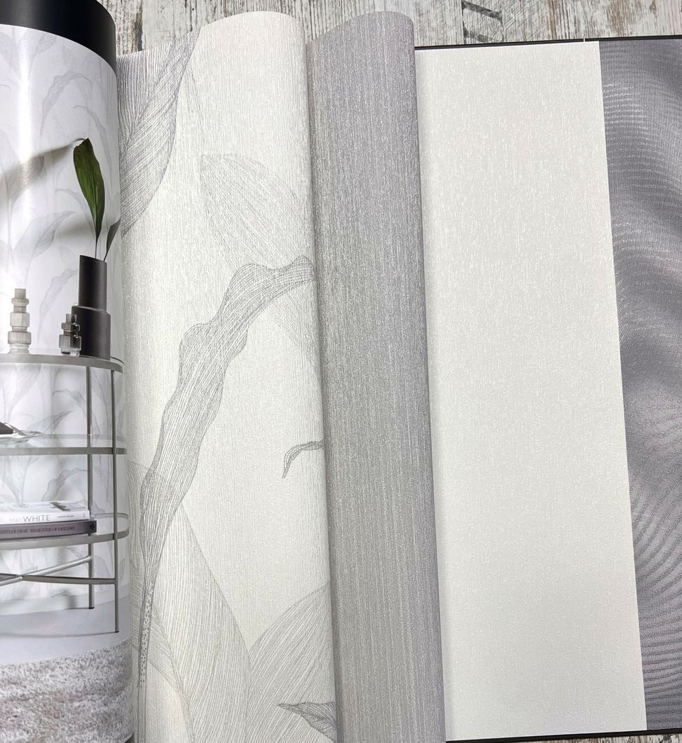 Обои виниловые на флизелиновой основе Erismann Elle Decoration серый 1,06 х 10,05м (12089-10)