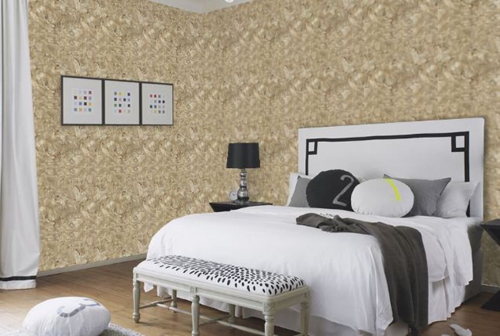 Шпалери вінілові на флізеліновій основі Decori & Decori Forte Dei Marmi коричневий 1,06 х 10,05м (82606)