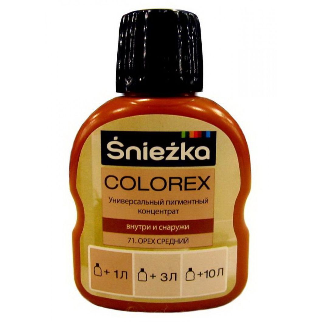 Универсальный пигментный концентрат Colorex Sniezka 71 орех средний 100 мл (105585), Фиолетовый, Фиолетовый