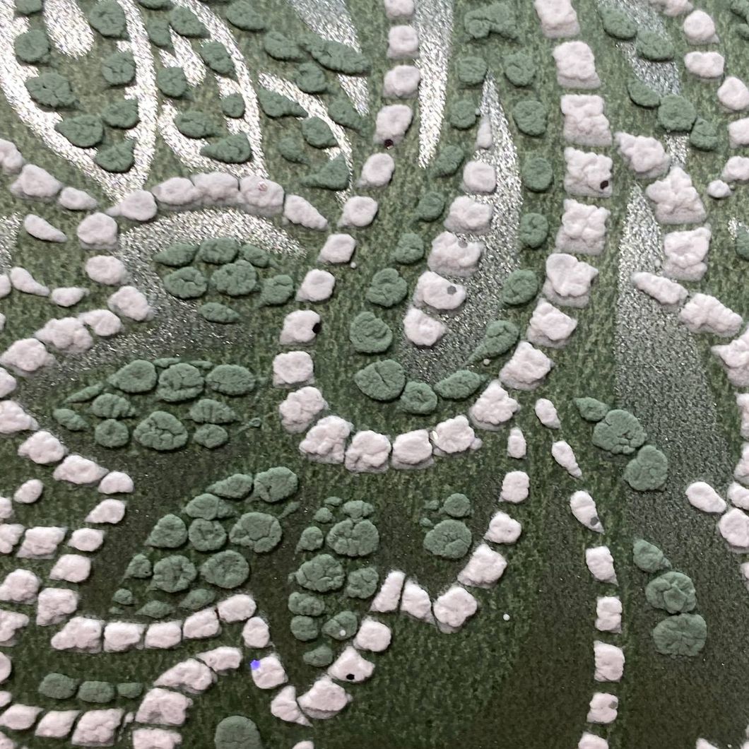 Шпалери акрилові на паперовій основі Зелені Слов'янські шпалери Garant В77,4 Перо 0,53 х 10,05м (7137-04)