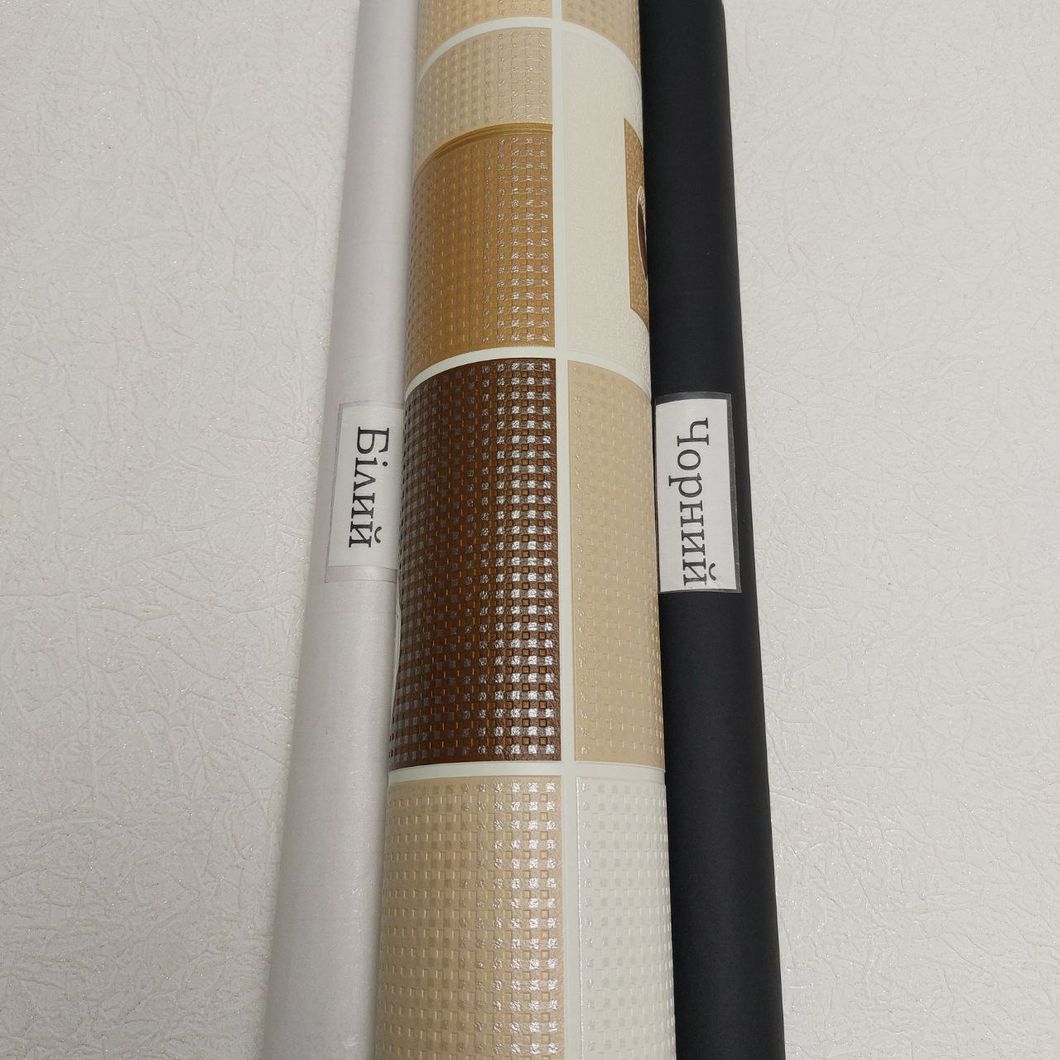 Шпалери вінілові на паперовій основі темно-бежеві Слов'янські шпалери Американо Expromt B49.4 0,53 х 10,05м (5833-02)