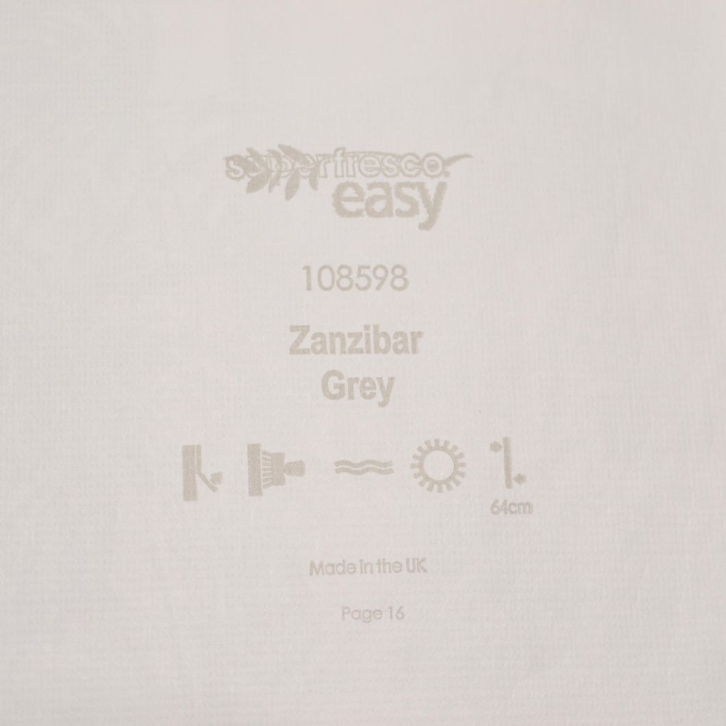 Обои виниловые на флизелиновой основе Superfresco Easy Zanzibar Grey серый 0,53х10,05 (108598)