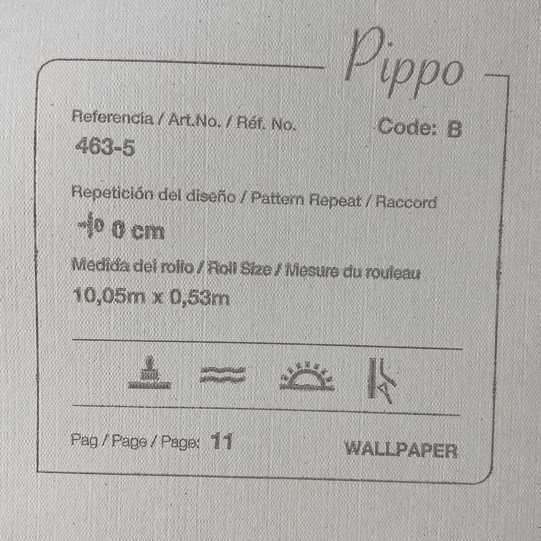 Обои бумажные ICH Pippo серо-бежевый 0,53 х 10,05м (463-5)