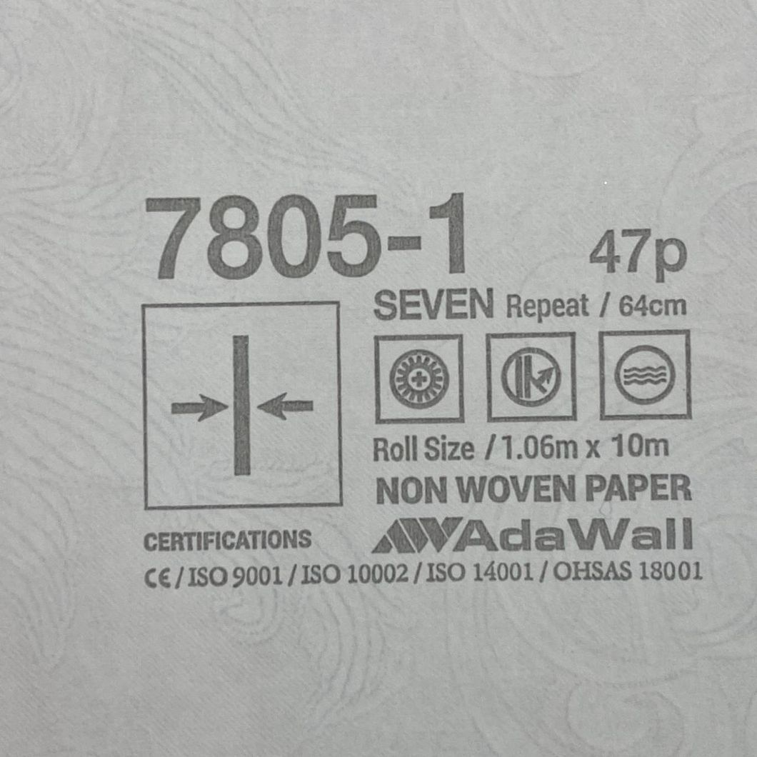 Шпалери вінілові на флізеліновій основі сіро-бежевий AdaWall Seven 1,06 х 10,05м (7805-1)