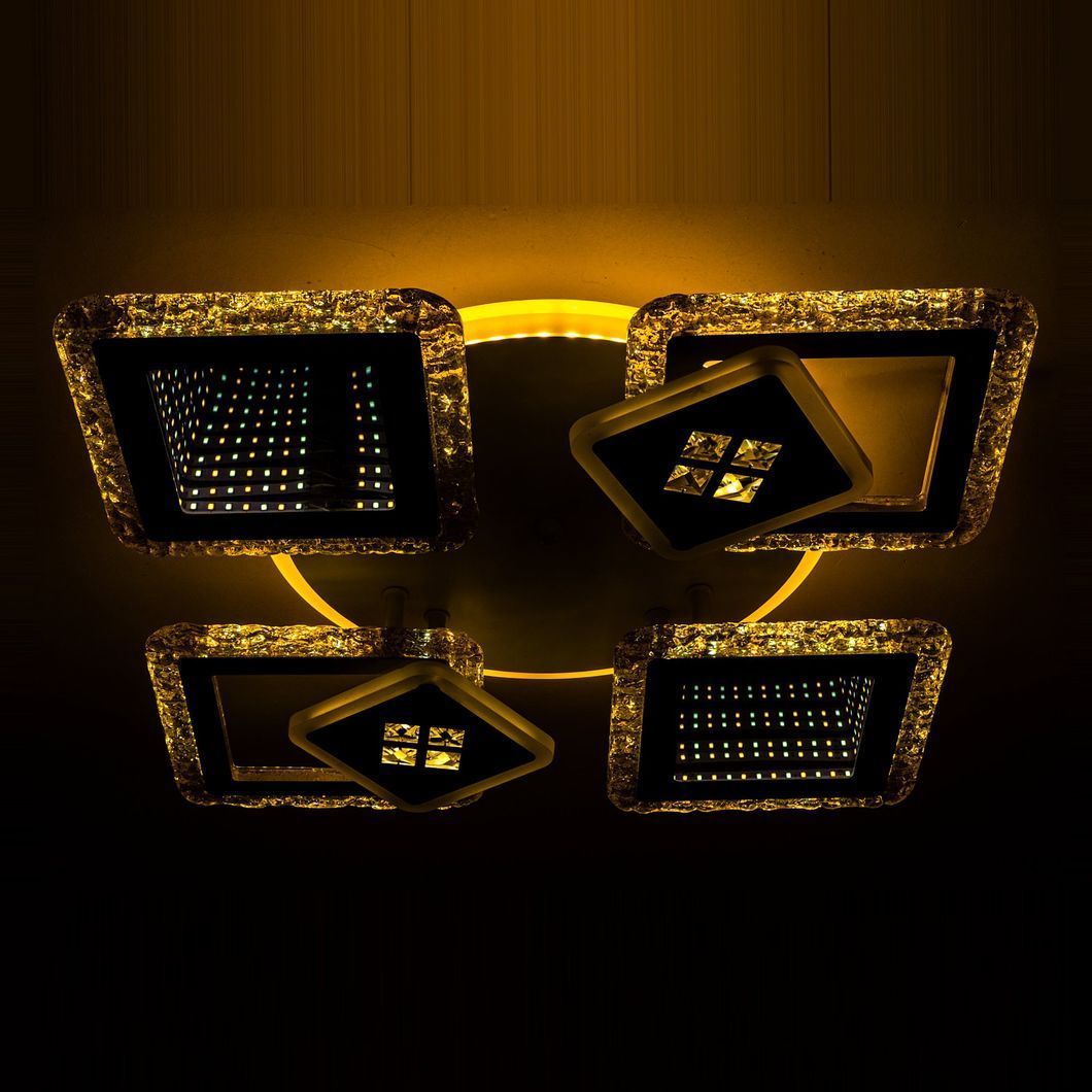 Люстра світлодіодна V K39940-4+2+1 WT+gold з пультом, Білий4
