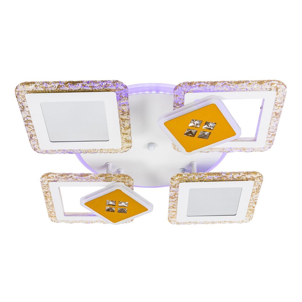 Люстра світлодіодна V K39940-4+2+1 WT+gold з пультом, Білий4