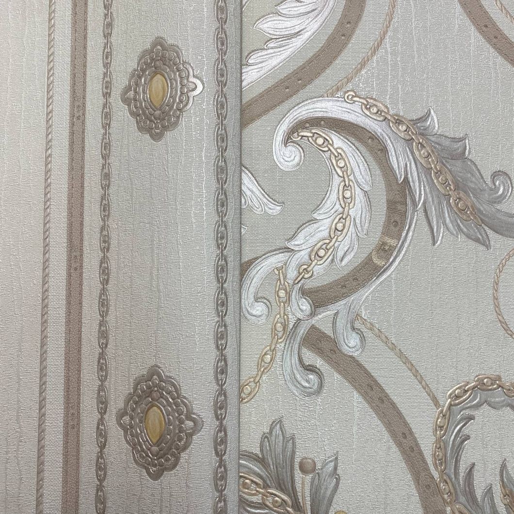 Шпалери вінілові на флізеліновій основі сіро-бежевий AdaWall SEYYAH 1,06 х 10,05м (1308-2)