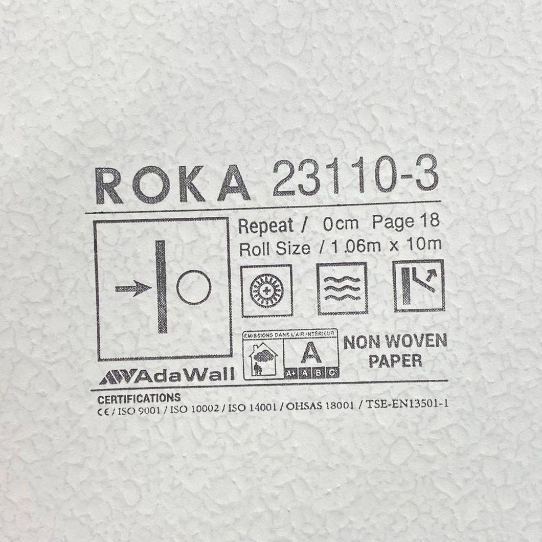 Обои виниловые на флизелиновой основе темно-бежевый Roka AdaWall 1,06 х 10м (23110-3)