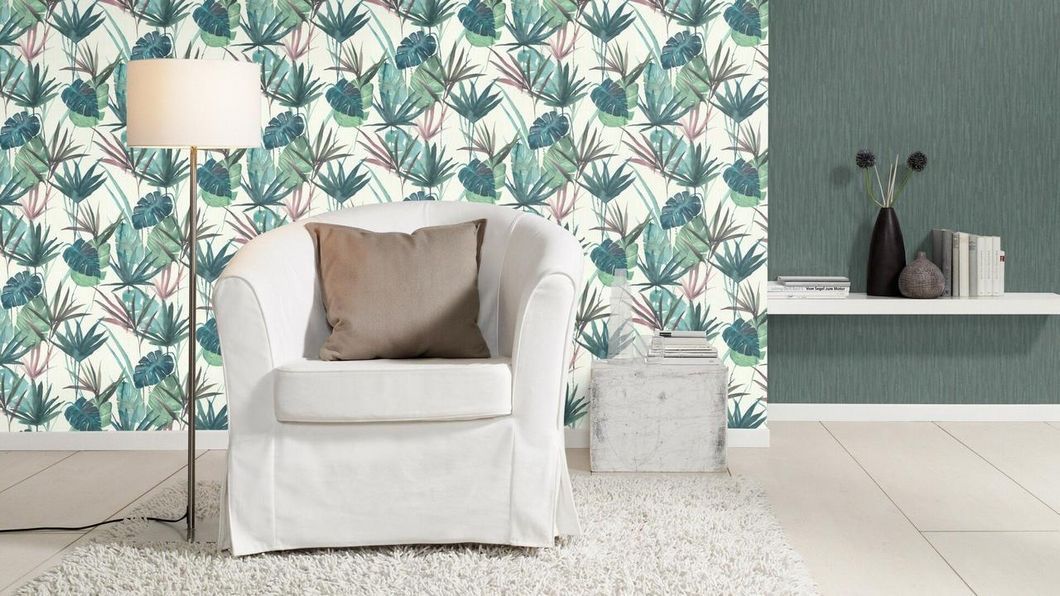 Обои виниловые на флизелиновой основе Rash Barbara Home Collection II зелёный 0,53 х 10,05м (536546)