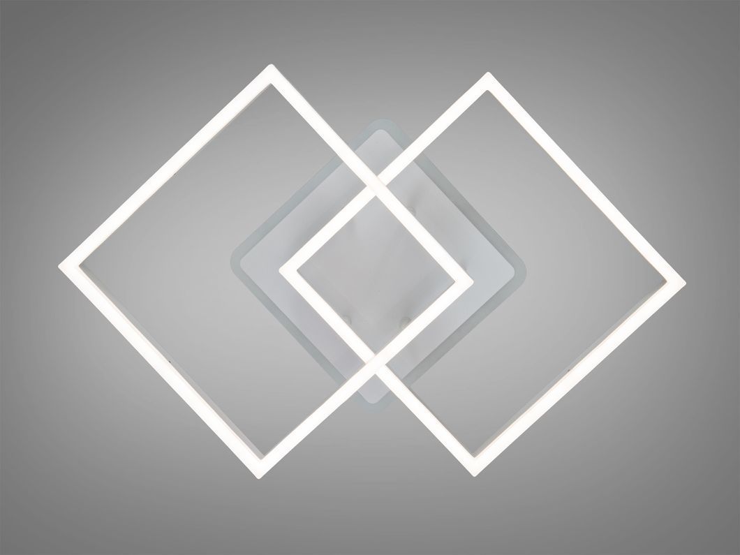 Стельова LED люстра біла 64W пульт димер 3 кольори