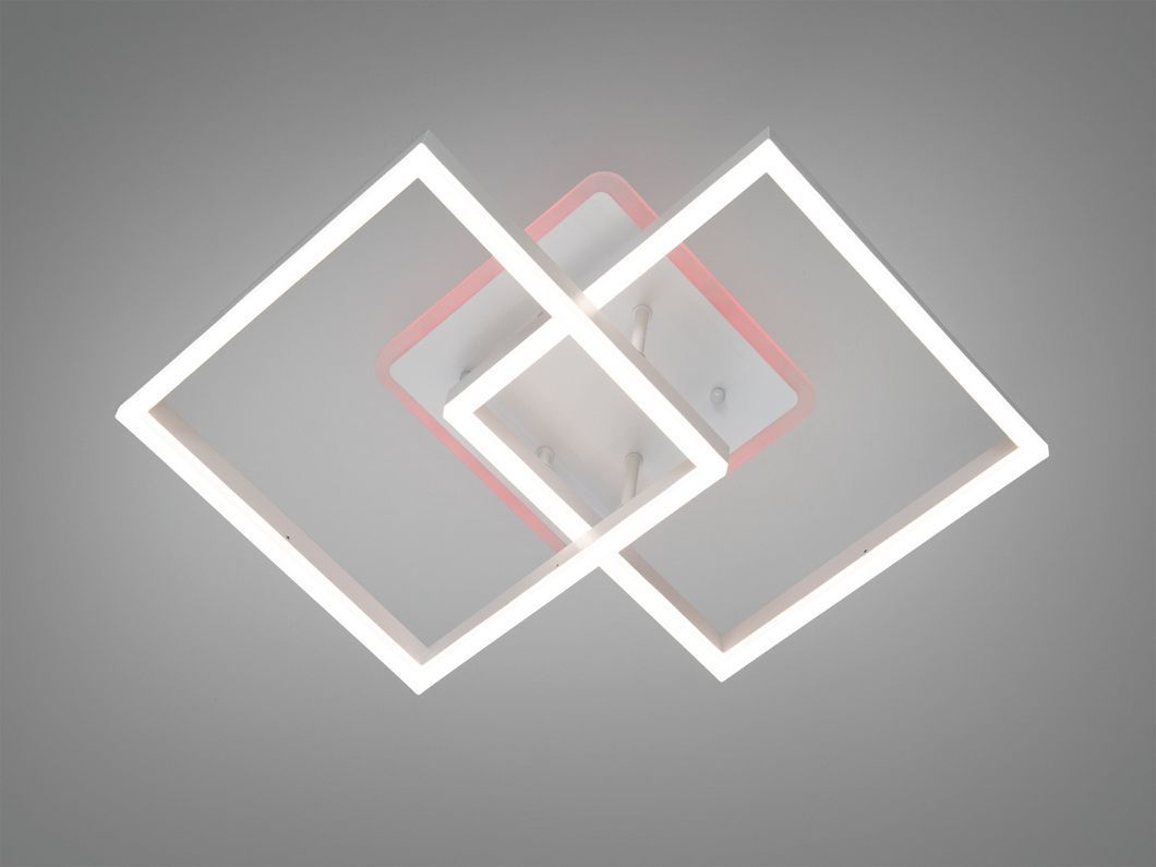 Стельова LED люстра біла 64W пульт димер 3 кольори