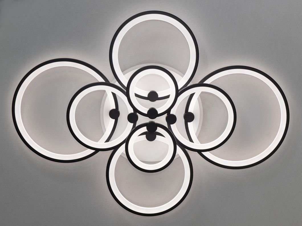 Потолочная LED-люстра с диммером и подсветкой, 175W
