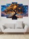 Модульна картина MAKO " Космічне дерево " 80x125 см MK50529