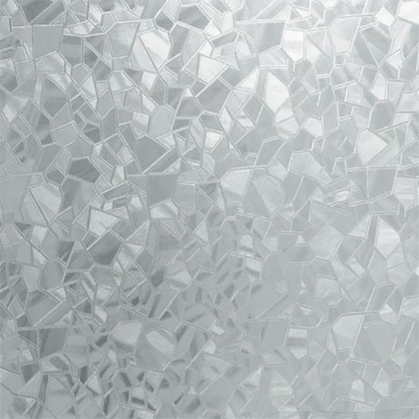 Самоклейка декоративная D-C-Fix Битое стекло прозрачный матовый 0,45 х 15м (200-2535), Белый, Белый