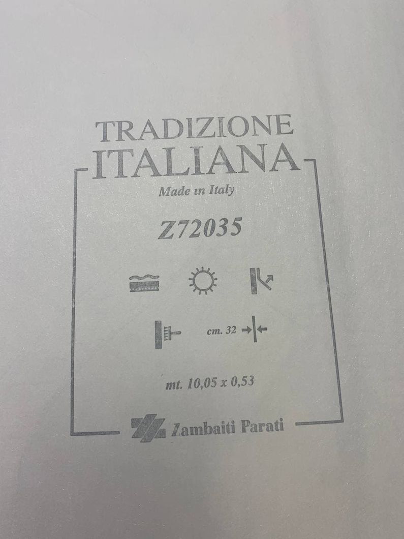 Обои виниловые на флизелиновой основе Zambaiti Parati Tradizione Italiana белый 0,53 х 10,05м (Z72035)