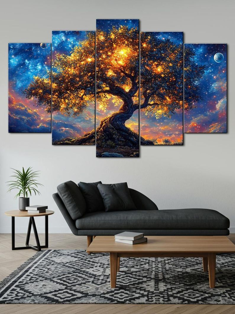 Модульна картина MAKO " Космічне дерево " 80x125 см MK50529