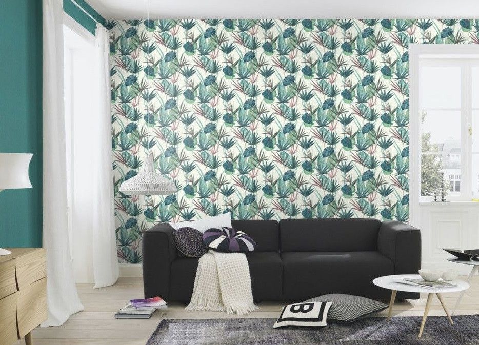 Обои виниловые на флизелиновой основе Rash Barbara Home Collection II зелёный 0,53 х 10,05м (536546)