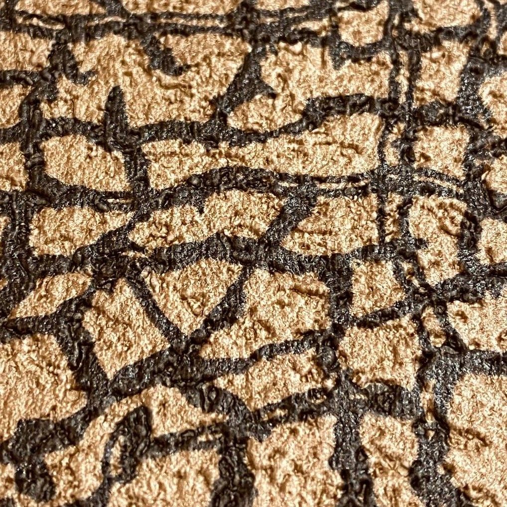 Шпалери вінілові на флізеліновій основі DUKA Natura павутинка коричнево-помаранчева 1,06 х 10,05м (22110-4)