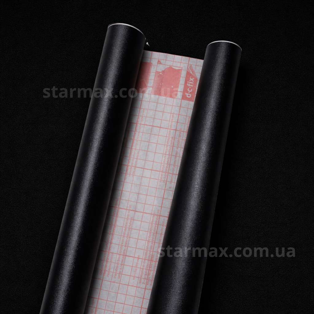 Самоклейка декоративна D-C-Fix PIXEL BLACK шкіра чорний матовий 0,45 х 15м (207-8587), Черный, Чорний