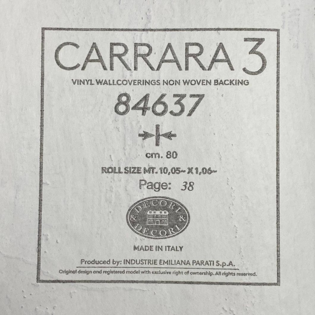 Шпалери вінілові на флізеліновій основі Emiliana Parati Carrara золотистий 1,06 х 10,05м (84637)