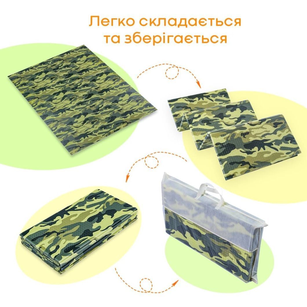 Камуфляжный коврик "Милитари" 200х150х1см (236) SW-00000156, Разные цвета, Разные цвета