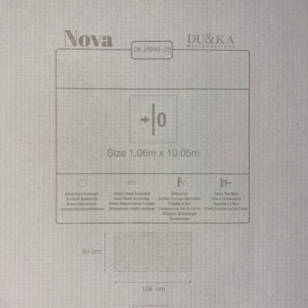 Обои виниловые на флизелиновой основе Duka Nova Черные 1,06 х 10,05м (29240-23)