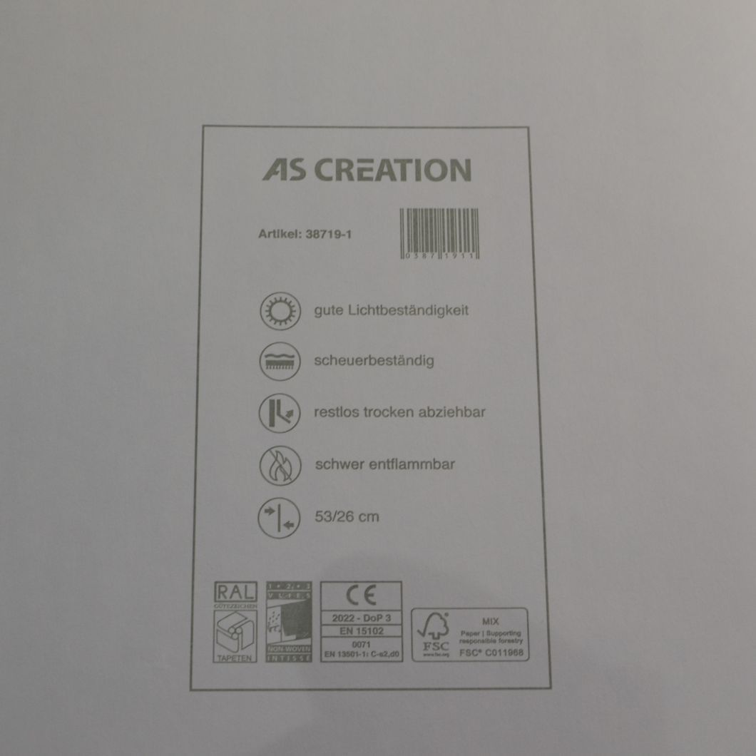 Обои виниловые на флизелиновой основе AS Creation Pint Walls белый 0,53 х 10,05м (38719-1)