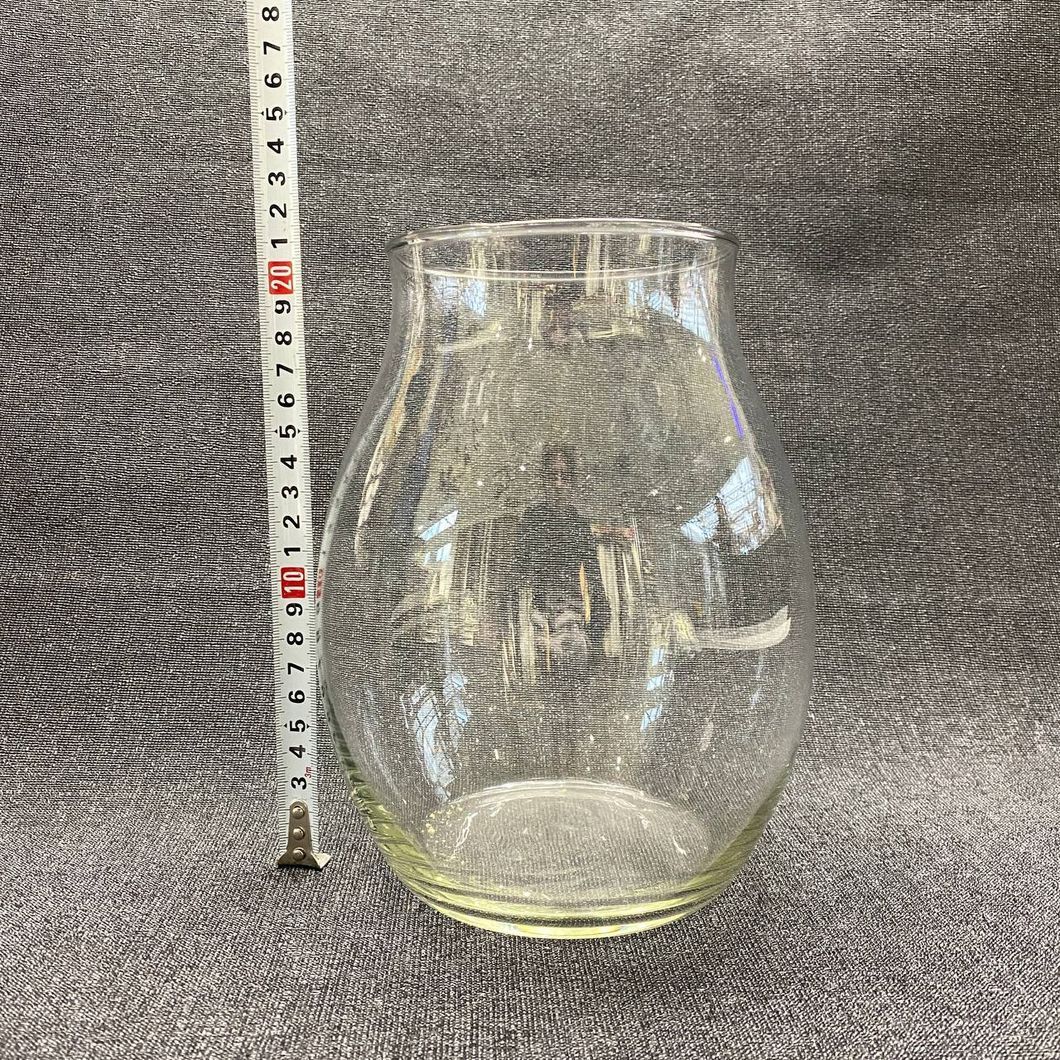 Ваза скляна прозора декоративна  22x12 (542-89)